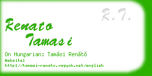 renato tamasi business card